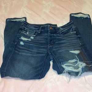American Eagle Tomgirl Ripped Jeans